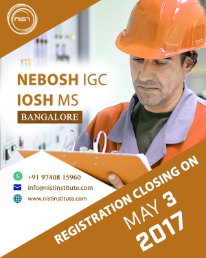 Nebosh IGC and IOSH MS courses in Bangalore